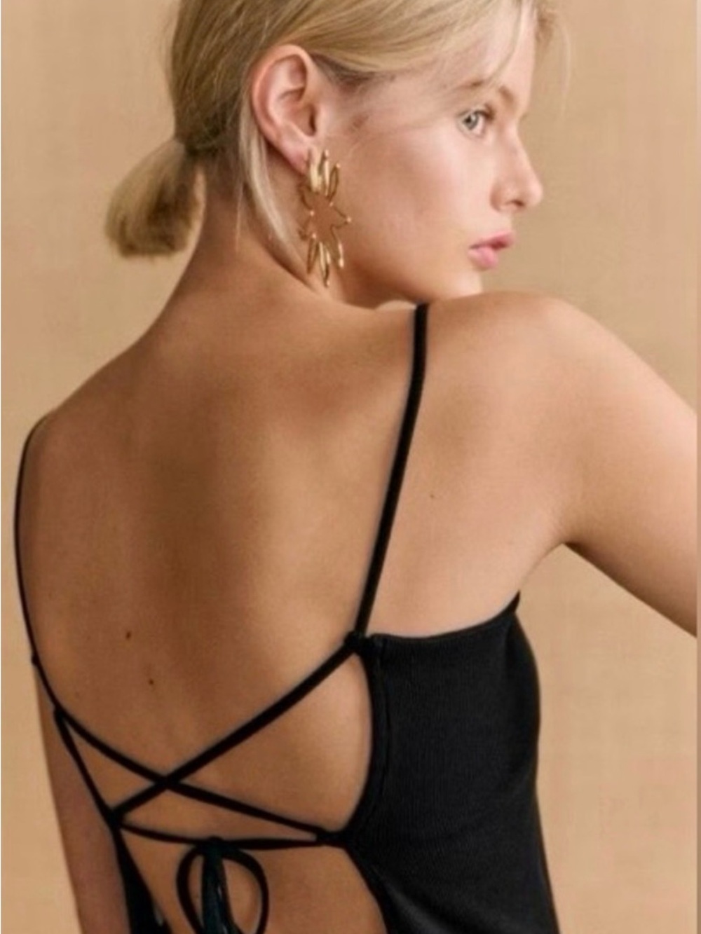 SOLD NWT Sézane Sansa Top in Black Size M - Picture 2 of 8